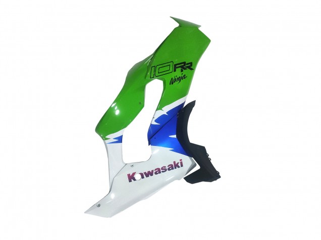 Descuento Carenados Moto Kawasaki ZX10R 2021-2025 - Blanco Verde Azul Negro