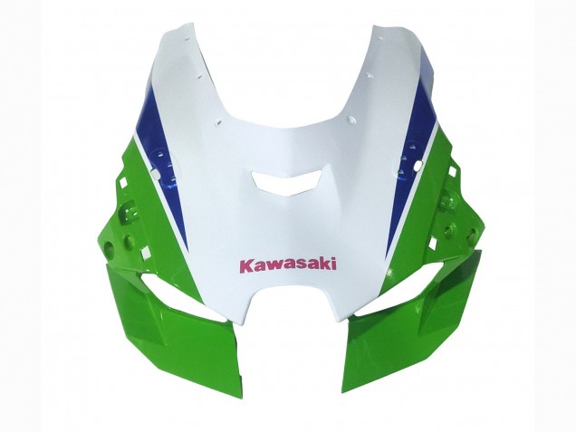 Descuento Carenados Moto Kawasaki ZX10R 2021-2025 - Blanco Verde Azul Negro