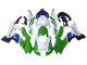 Descuento Carenados Moto Kawasaki ZX10R 2021-2025 - Blanco Verde Azul Negro