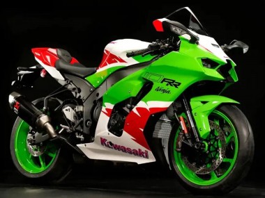 Descuento Carenados Moto Kawasaki ZX10R 2021-2025 - Blanco Verde Rojo
