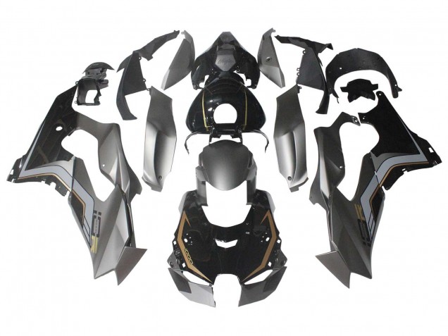 Descuento Carenados Moto Kawasaki ZX10R 2021-2025 - Negro Gris Oro