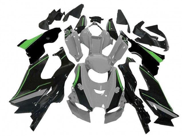 Descuento Carenado Moto Kawasaki ZX10R 2021-2025 - Gris Verde Negro