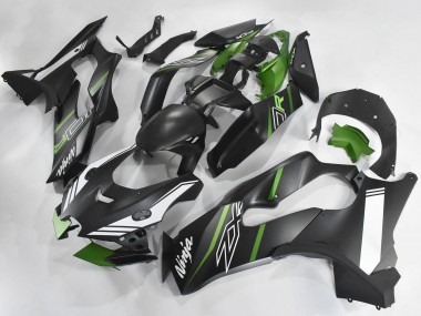 Descuento Carenados Moto Kawasaki ZX10R 2021-2025 - Negro Mate Verde Blanco