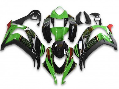 Descuento Carenados Moto Kawasaki ZX10R 2021-2025 - Verde Negro Rojo Honeycomb