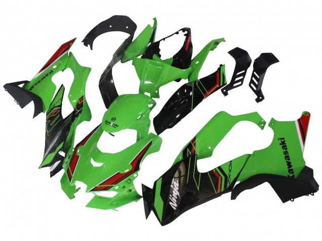 Descuento Carenados Moto Kawasaki ZX10R 2021-2025 - Verde Negro Rojo