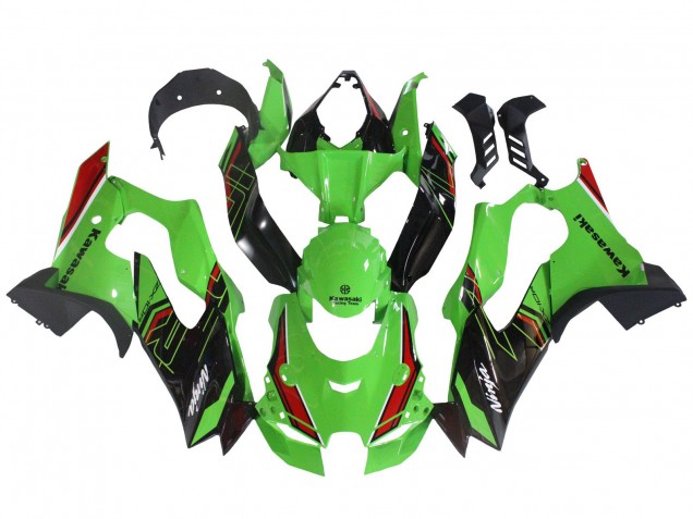 Descuento Carenados Moto Kawasaki ZX10R 2021-2025 - Verde Negro Rojo