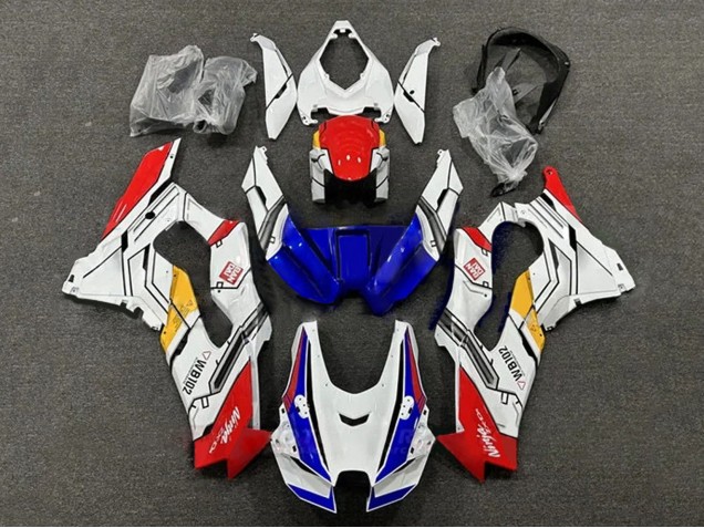 Descuento Carenados Moto Kawasaki ZX10R 2021-2025 - Blanco Rojo Azul Amarillo WB102