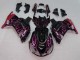 Descuento Carenados Moto Kawasaki ZX14R ZZR1400 2006-2011 - Negro Brillante Rojo Rosa Llama