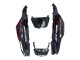 Descuento Kits Carenado Moto Kawasaki ZX14R ZZR1400 2006-2011 - Negro Brillante Rojo Llama