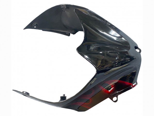 Descuento Kits Carenado Moto Kawasaki ZX14R ZZR1400 2006-2011 - Negro Brillante Rojo Llama