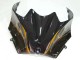 Descuento Carenados Moto Kawasaki ZX14R ZZR1400 2006-2011 - Negro Brillante Oro Llama