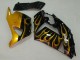 Descuento Carenados Moto Kawasaki ZX14R ZZR1400 2006-2011 - Negro Brillante Oro Llama