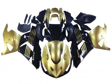 Descuento Carenados Moto Kawasaki ZX14R ZZR1400 2006-2011 - Oro Negro