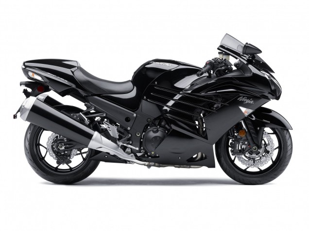 Descuento Carenados Moto Kawasaki ZX14R ZZR1400 2012-2024 - Negro Brillante Negro Mate Blanco Ninja