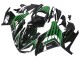 Descuento Carenados Moto Kawasaki ZX14R ZZR1400 2012-2024 - Verde Negro Brillante Raya