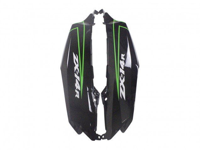 Descuento Carenados Moto Kawasaki ZX14R ZZR1400 2012-2024 - Verde Negro Brillante Raya