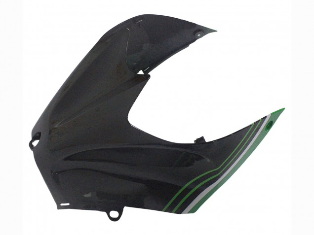 Descuento Carenados Moto Kawasaki ZX14R ZZR1400 2012-2024 - Verde Negro Brillante Raya