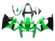 Descuento Carenados Moto Kawasaki ZX6R 1998-1999 - Verde Blanco Negro Brillante