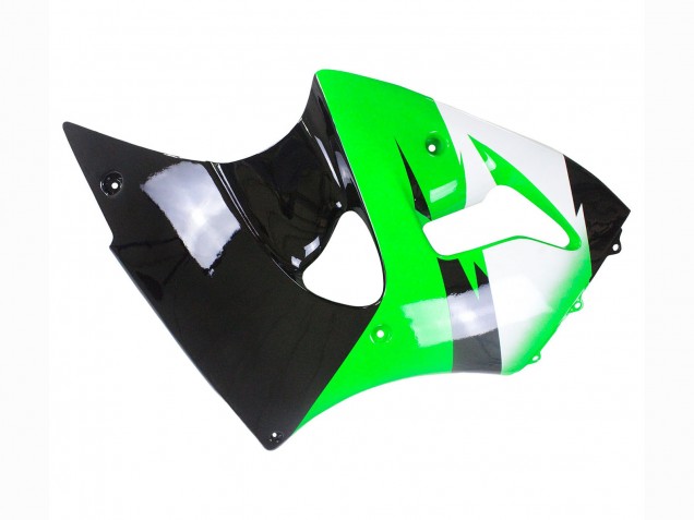 Descuento Carenados Moto Kawasaki ZX6R 1998-1999 - Verde Blanco Negro Brillante