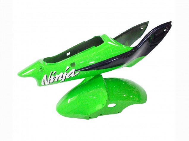 Descuento Carenados Moto Kawasaki ZX6R 1998-1999 - Verde Blanco Azul Oscuro Plata