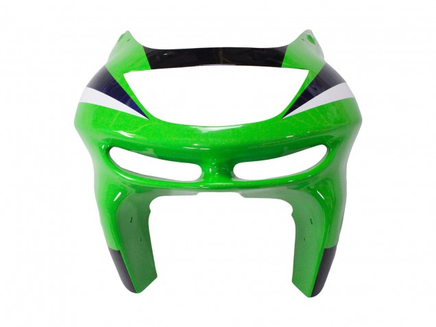 Descuento Carenados Moto Kawasaki ZX6R 1998-1999 - Verde Blanco Azul Oscuro Plata
