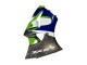 Descuento Carenados Moto Kawasaki ZX6R 1998-1999 - Verde Blanco Azul Plata Negro Brillante