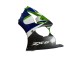 Descuento Carenados Moto Kawasaki ZX6R 1998-1999 - Verde Blanco Azul Plata Negro Brillante