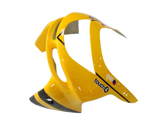 Descuento Carenados Moto Kawasaki ZX6R 1998-1999 - Amarillo Negro Monstruo Elf Bridgestone