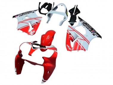 Descuento Carenados Moto Kawasaki ZX6R 2000-2002 - Blanco Rojo Negro