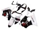 Descuento Carenados Moto Kawasaki ZX6R 2000-2002 - Blanco Negro Rojo Monstruo