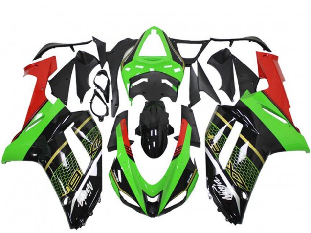 Descuento Carenado Moto Kawasaki ZX6R 2007-2008 - Verde Negro