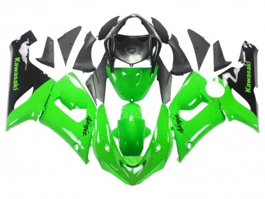 Descuento Carenados Moto Kawasaki ZX6R 2005-2006 - Verde Negro Ninja
