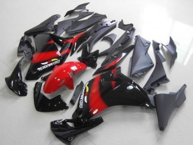 Descuento Carenado Moto Honda CBR250RR 2011-2015 - Negro Brillante Rojo