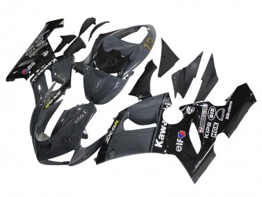 Descuento Carenados Moto Kawasaki ZX6R 2005-2006 - Gris Oscuro Negro