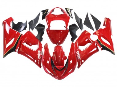 Descuento Carenados Moto Kawasaki ZX6R 2005-2006 - Rojo Amarillo Negro