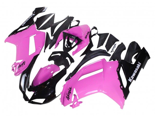 Descuento Carenados Moto Kawasaki ZX6R 2007-2008 - Negro Rosa Ninja