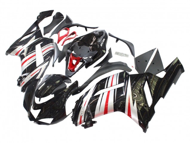 Descuento Carenados Moto Kawasaki ZX6R 2007-2008 - Negro Plata Rojo Ninja