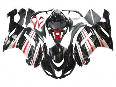 Descuento Carenados Moto Kawasaki ZX6R 2007-2008 - Negro Plata Rojo Ninja