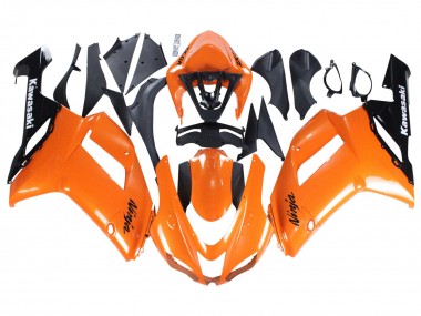 Descuento Carenados Moto Kawasaki ZX6R 2007-2008 - Naranja Negro Ninja