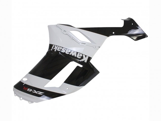 Descuento Carenado Moto Kawasaki ZX6R 2007-2008 - Blanco Negro
