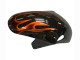 Descuento Carenados Moto Suzuki GSXR1000 2000-2002 - Negro Brillante Naranja Llama