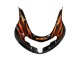 Descuento Carenados Moto Suzuki GSXR1000 2000-2002 - Negro Brillante Naranja Llama