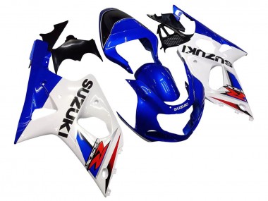 Descuento Carenados Moto Suzuki GSXR1000 2000-2002 - Blanco Azul Rojo