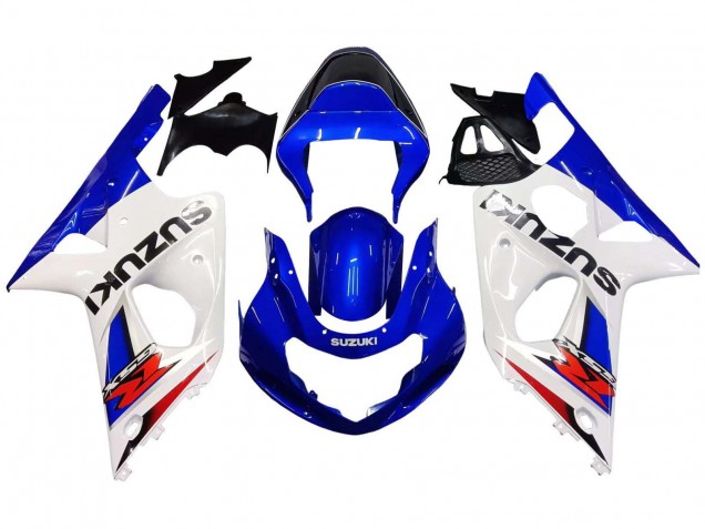 Descuento Carenados Moto Suzuki GSXR1000 2000-2002 - Blanco Azul Rojo