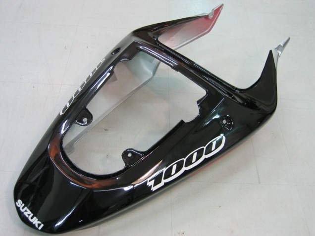Descuento Carenados Moto Suzuki GSXR1000 2000-2002 - Rojo Plata Blanco Negro