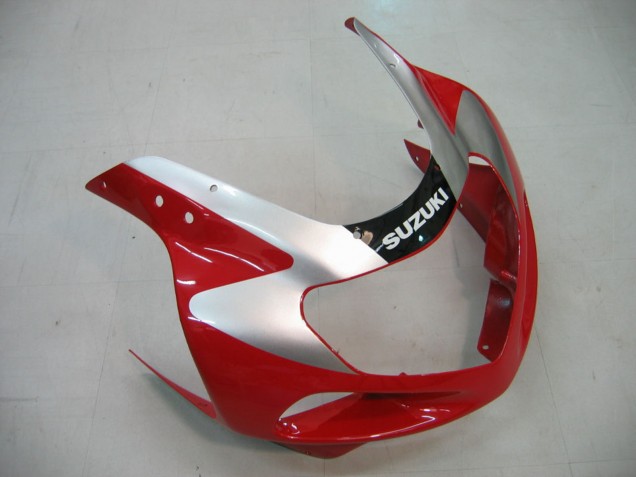 Descuento Carenados Moto Suzuki GSXR1000 2000-2002 - Rojo Plata Blanco Negro