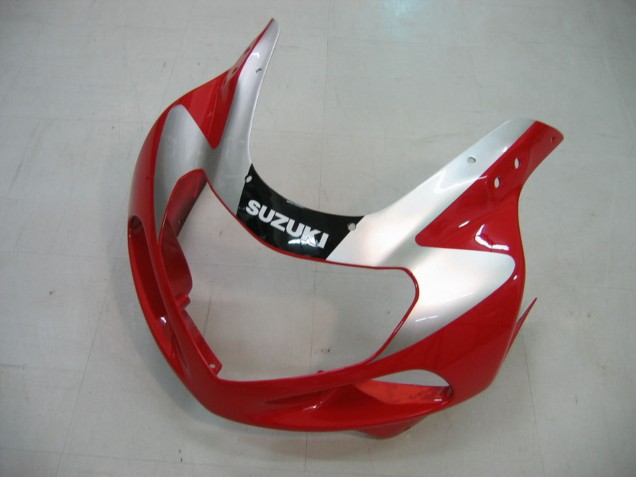 Descuento Carenados Moto Suzuki GSXR1000 2000-2002 - Rojo Plata Blanco Negro