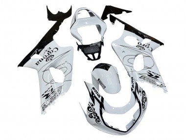 Descuento Carenados Moto Suzuki GSXR1000 2000-2002 - Blanco Negro Motul Corona