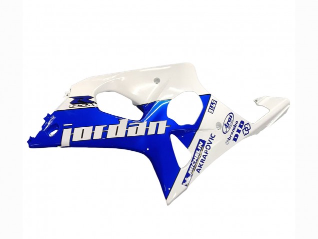 Descuento Carenados Moto Suzuki GSXR1000 2000-2002 - Blanco Azul Jordan 59