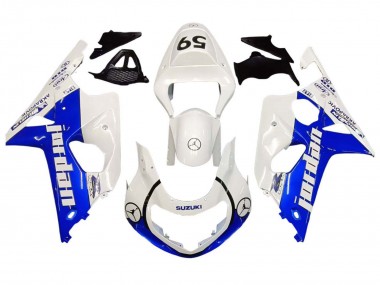 Descuento Carenados Moto Suzuki GSXR1000 2000-2002 - Blanco Azul Jordan 59